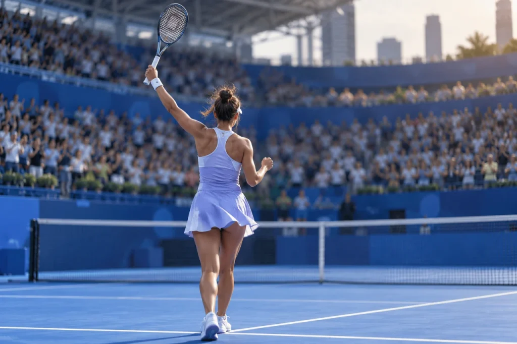 Иллюстрация к новости: Хвалиньская выиграла в Ухане свой первый титул WTA
