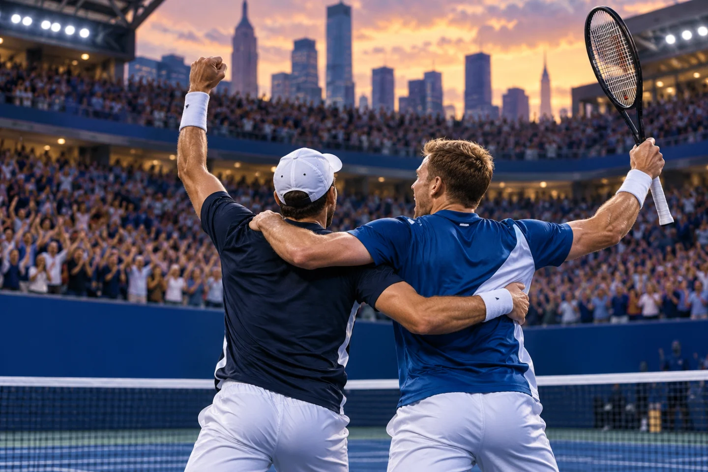 Иллюстрация к новости: Харрисон и Скупски выиграли мужской парный US Open
